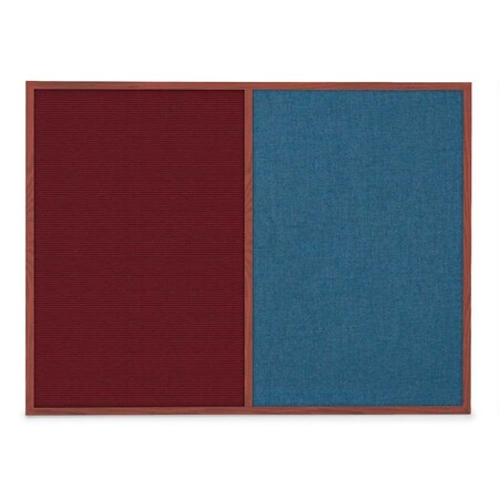 United Visual Products Slim Style Indoor Enclosed Corkboard, 48 UVRDS48SBH-WHITE-RUBBER